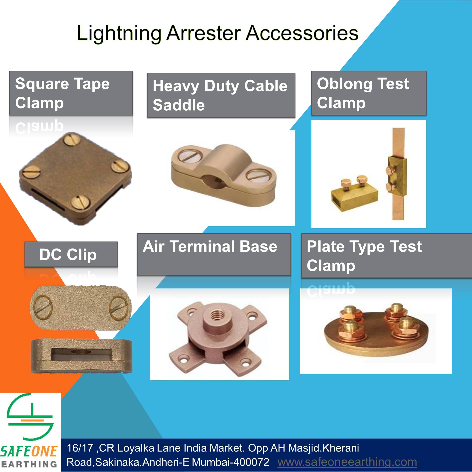 Lighting Arrestor Accessories - Safeone Earthing